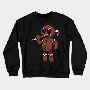 Evil Gingerbread Man Crewneck Sweatshirt